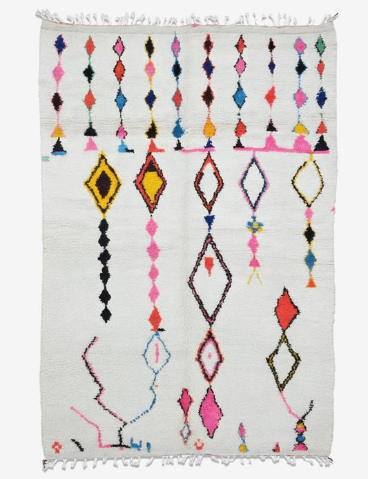 Colorful Geometric Azilal Carpet 11.8 x 8.2 ft / 360 x 250 cm