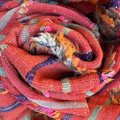 Moroccan colorful kilim talsint 7.2 x 4.5 ft / 220 x 138 cm - Surcoma