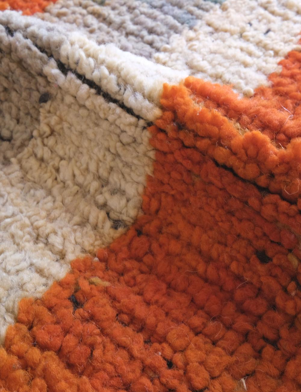 Colorful Moroccan Boujad Wool Rug 8.2 x 5.4 ft / 251 x 166 cm