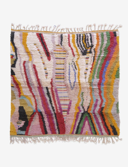 One of a Kind Custom Moroccan Wool Rug - Echoes Of Love 30