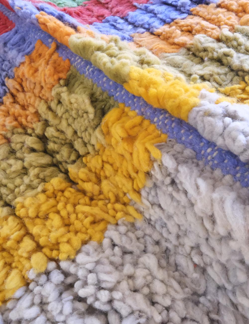 One of a Kind Custom Moroccan Wool Rug - Echoes Of Love 30