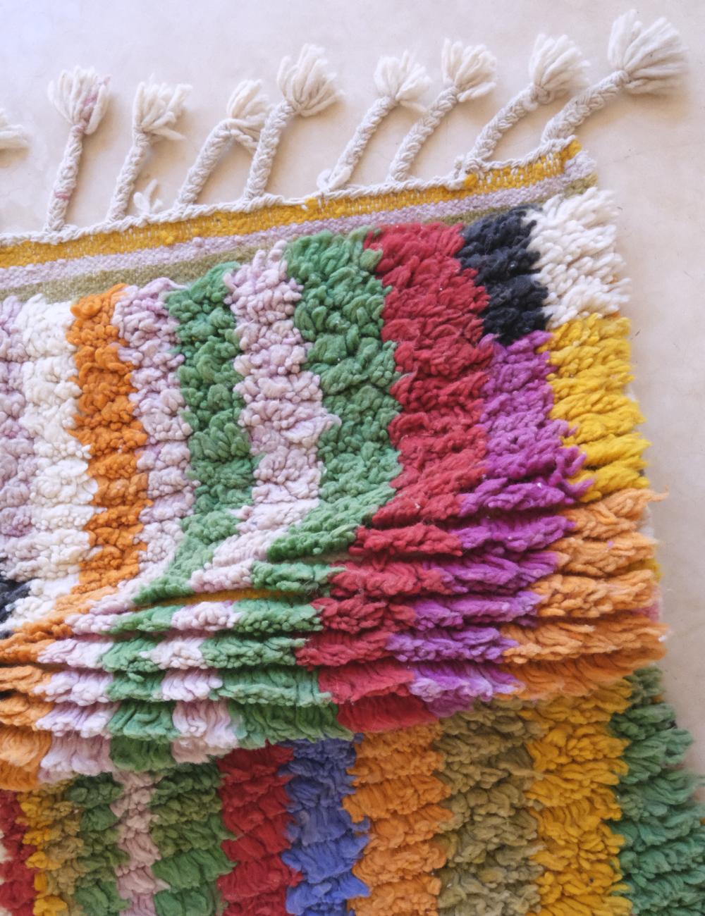 One of a Kind Custom Moroccan Wool Rug - Echoes Of Love 30