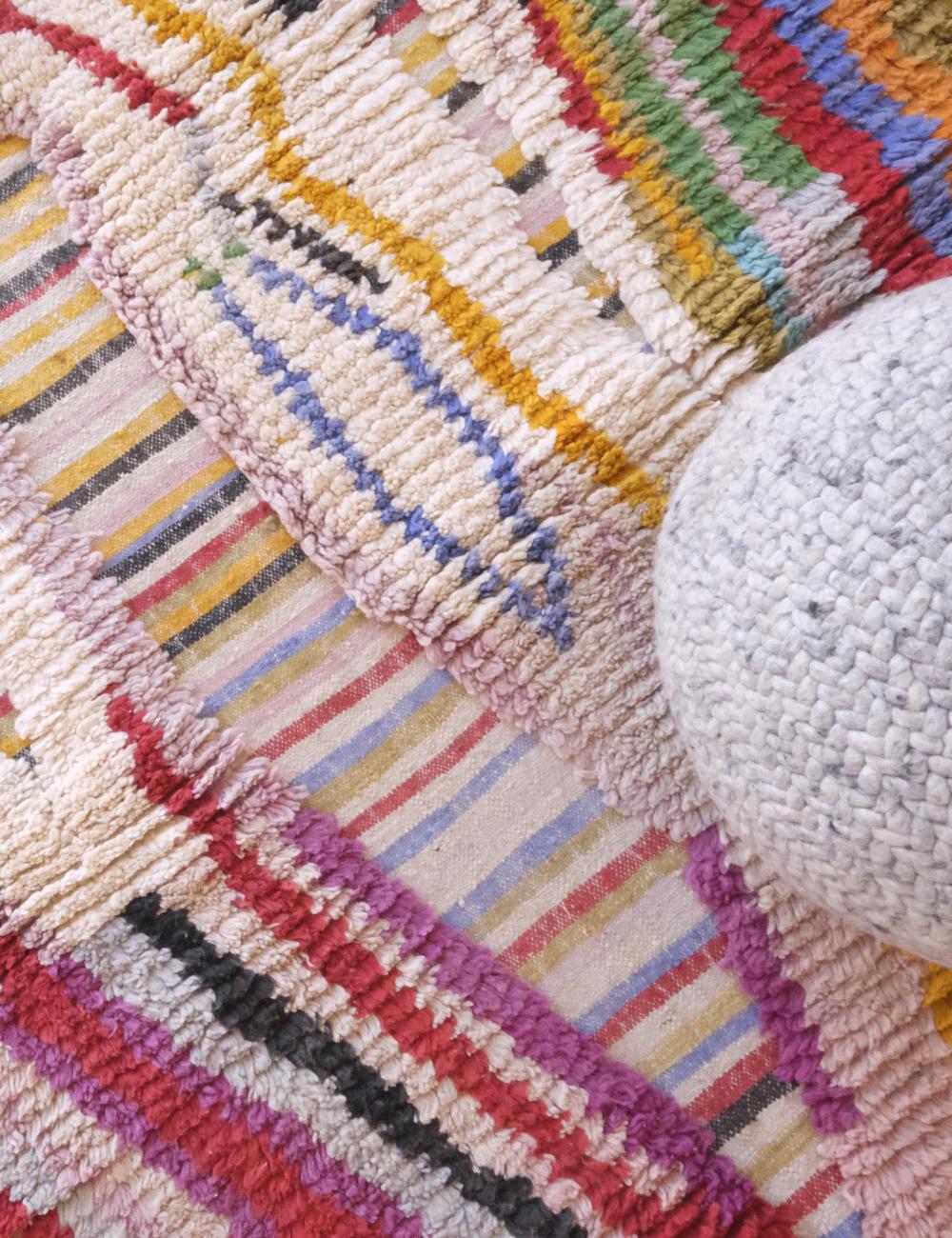 One of a Kind Custom Moroccan Wool Rug - Echoes Of Love 30