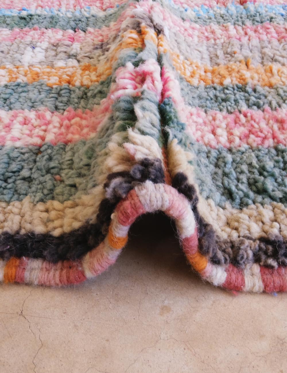 Colorful Runner Moroccan Wool Rug 16 x 2.8 ft / 488 x 86 cm