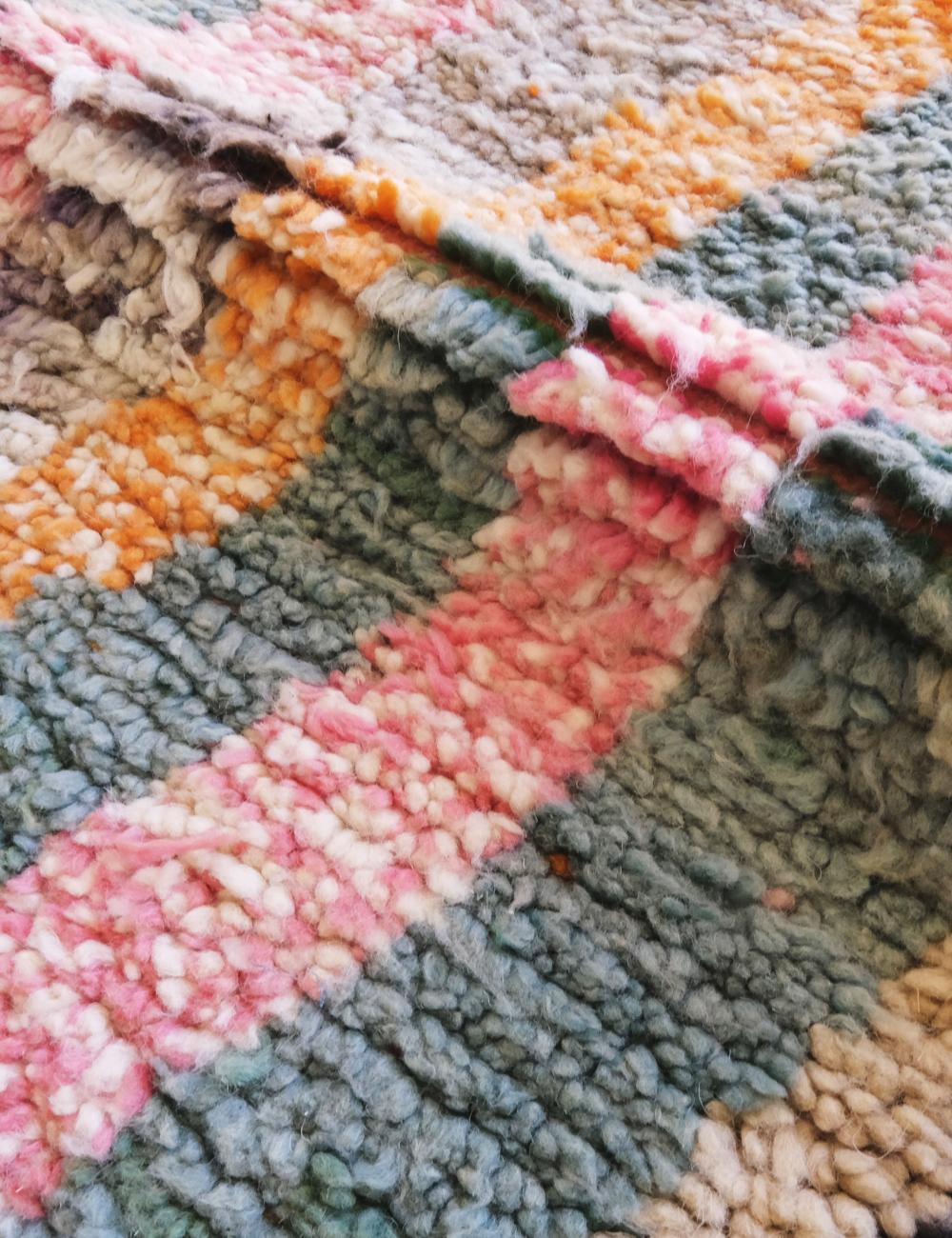 Colorful Runner Moroccan Wool Rug 16 x 2.8 ft / 488 x 86 cm