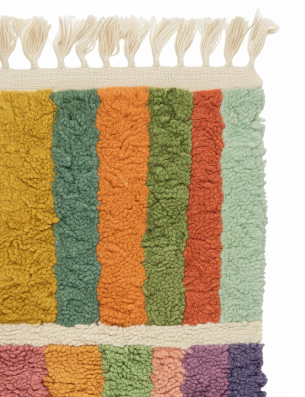 Colorful Wool Rug - Echoes Of Love 05