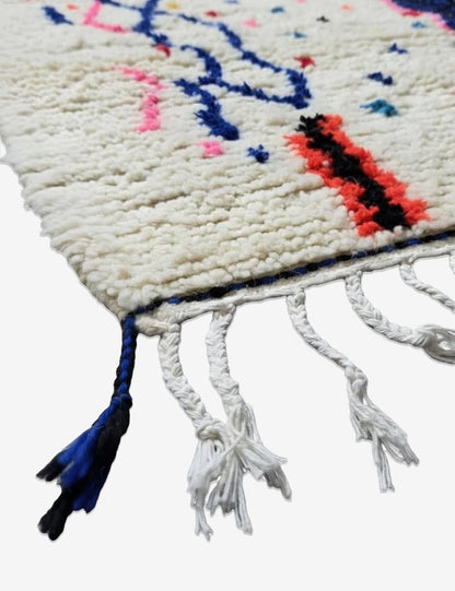 Contemporary Moroccan Tribal Rug 7.2 x 5.9 ft / 220 x 180 cm