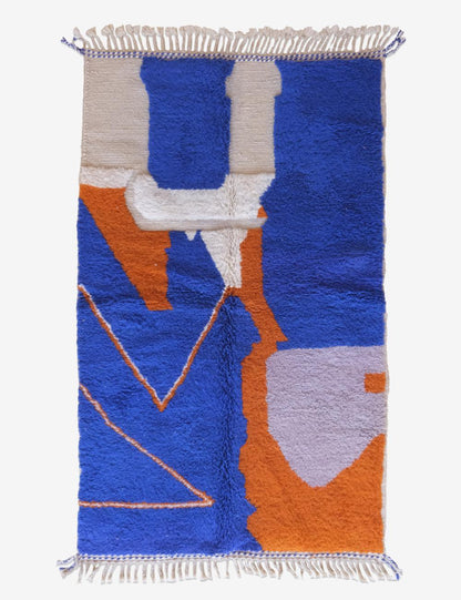 Moroccan Contemporary Rug 8.1 x 5 ft / 248 x 155 cm - Surcoma