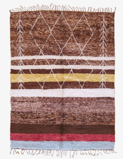 Authentic Tribal Moroccan Wool Rug 9.7 x 7.1 ft / 297 x 219 cm - Surcoma