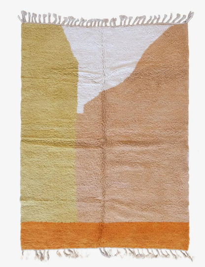 Moroccan Modern Abstract Wool Rug 9.7 x 7.1 ft / 295 x 218 cm - Surcoma