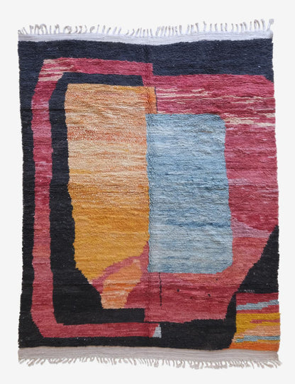 Contemporary Moroccan Colorful Rug 11.7 x 7.9 ft / 358 x 242 cm - Surcoma
