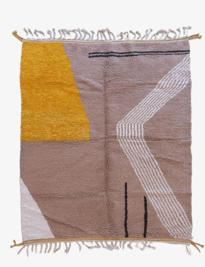 Contemporary Moroccan Wool Rug 9.8 x 7.2 ft / 300 x 222 cm - Surcoma