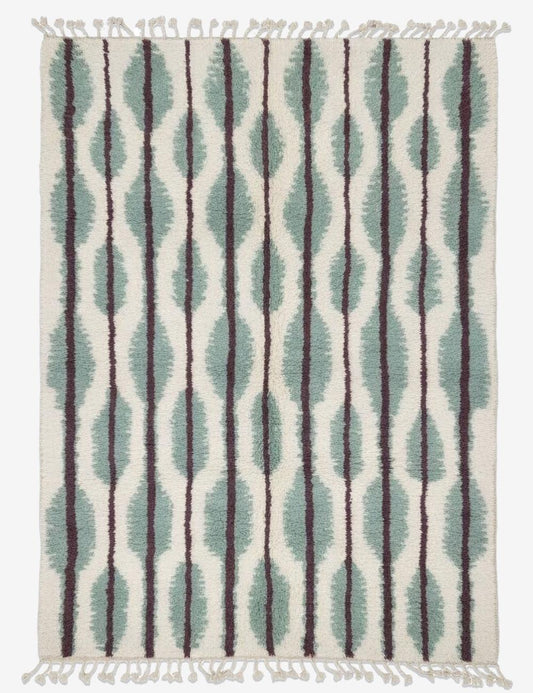 Sage Green Moroccan Rug 9.8 x 6.8 ft / 300 x 210 cm