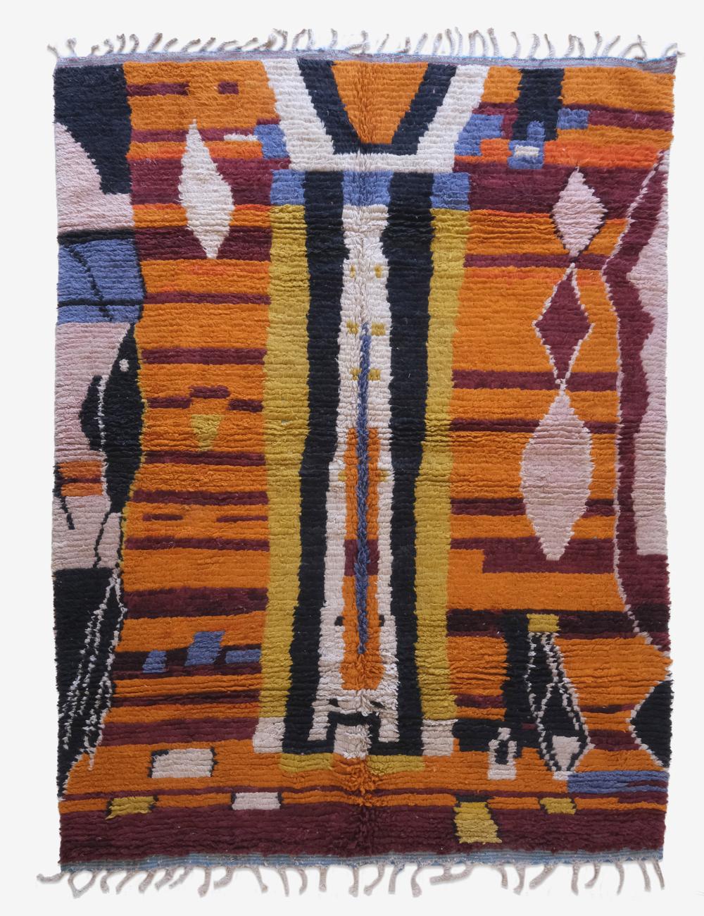 Colorful Moroccan Wool Rug 11.5 x 8.1 ft / 349 x 248 cm