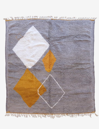 Neutral Moroccan Wool  Rug  - Forma 106