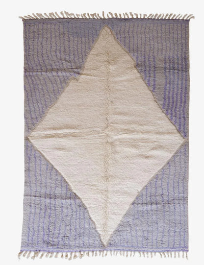 Berber Moroccan Area Rug 9.9 x 6.8 ft / 303 x 209 cm - Surcoma