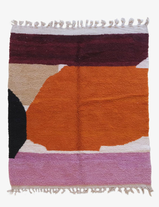 Moroccan Berber Wool Rug 8.8 x 7.1 ft / 269 x 217 cm - Surcoma
