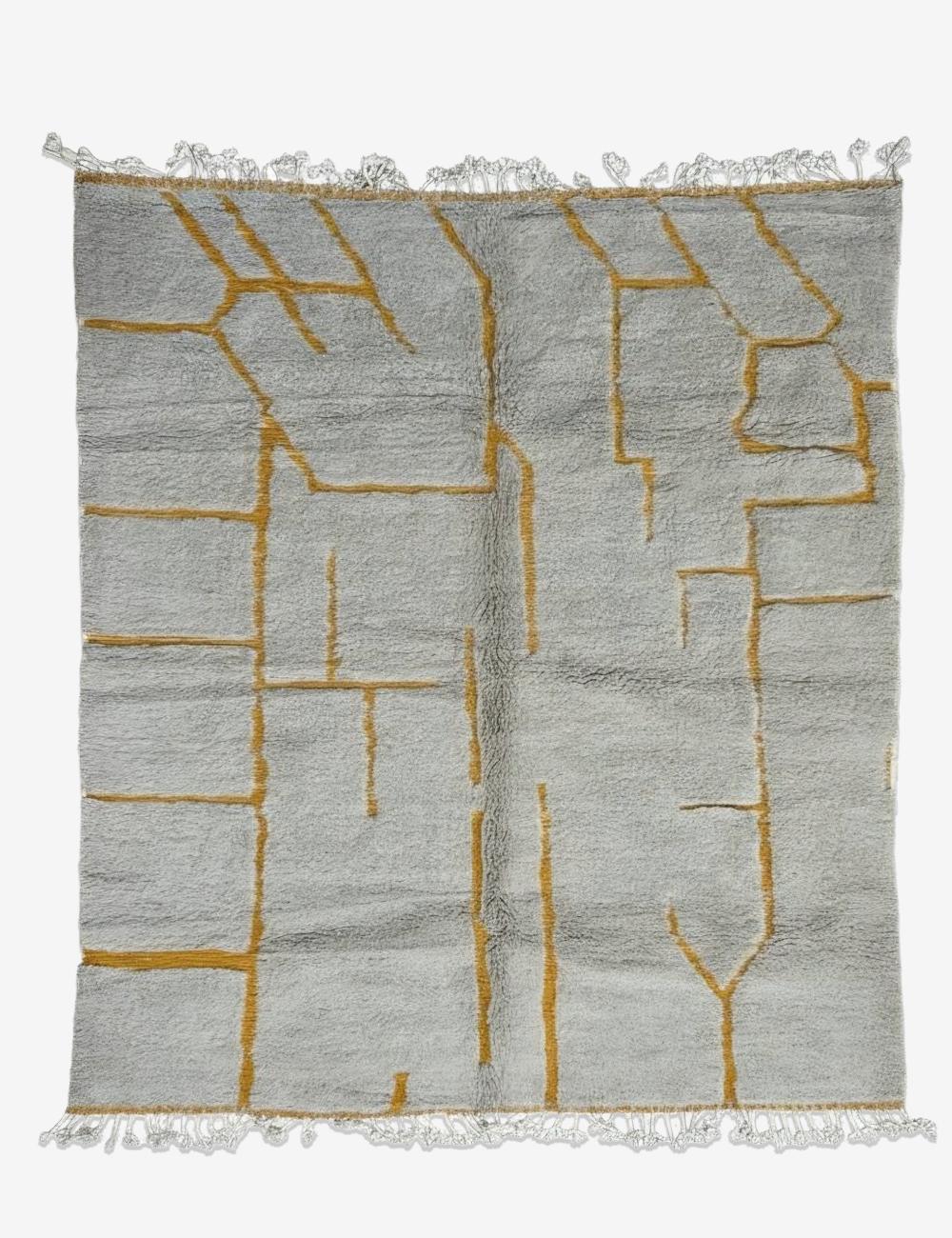 Contemporary Berber Wool Carpet 9.9 x 8 ft / 303 x 246 cm
