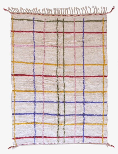 Modern Moroccan Boujad Rug 9.9 x 7 ft / 302 x 214 cm - Surcoma
