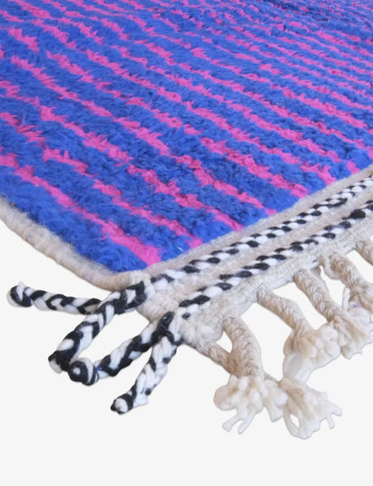 Blue Contemporary Moroccan Rug 9.4 x 7.1 ft / 287 x 218 cm - Surcoma