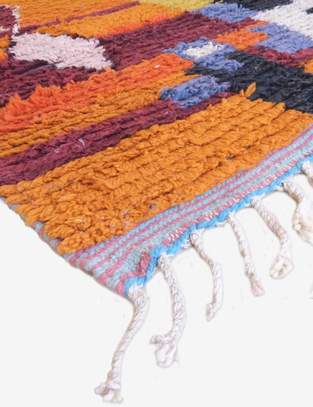 Colorful Moroccan Wool Rug 11.5 x 8.1 ft / 349 x 248 cm