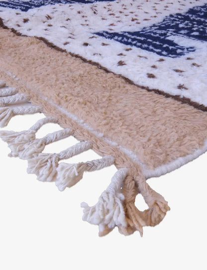Moroccan Neutral Area Rug 9.3 x 6.8 ft / 282 x 208 cm - Surcoma