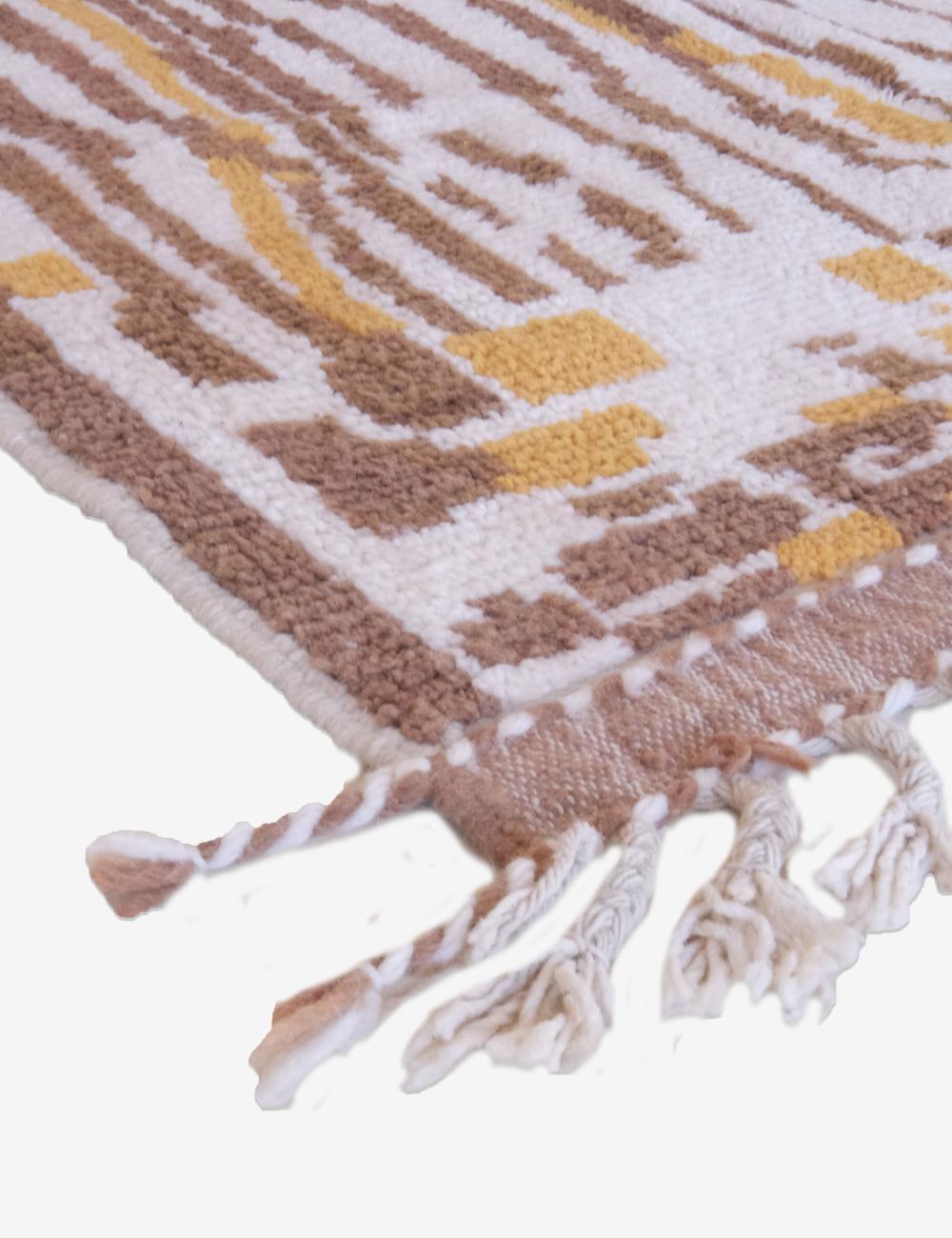 Customized Neutral Wool Rug - Echoes Of Love 49
