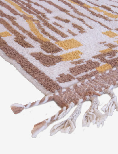 Customized Neutral Wool Rug - Echoes Of Love 49