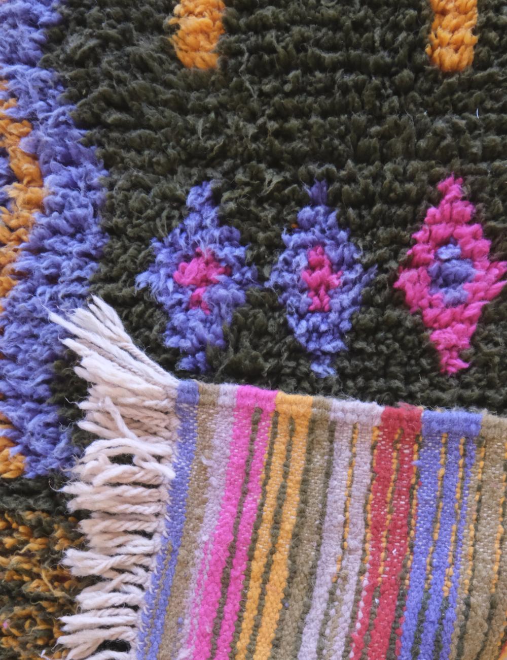 Moroccan Colorful Runner Rug 9.3 x 2.3 ft / 282 x 71 cm - Surcoma