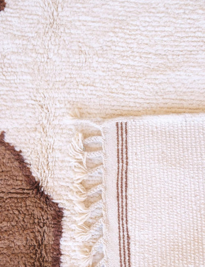 Brown Moroccan Contemporary Rug 9 x 7 ft / 275 x 215 cm - Surcoma