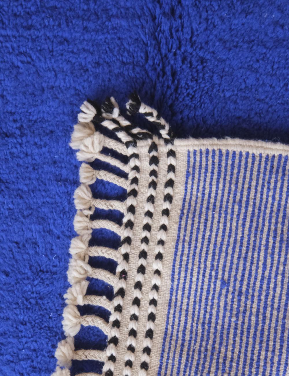 Customized Pink and Blue Moroccan Rug - Forma 22