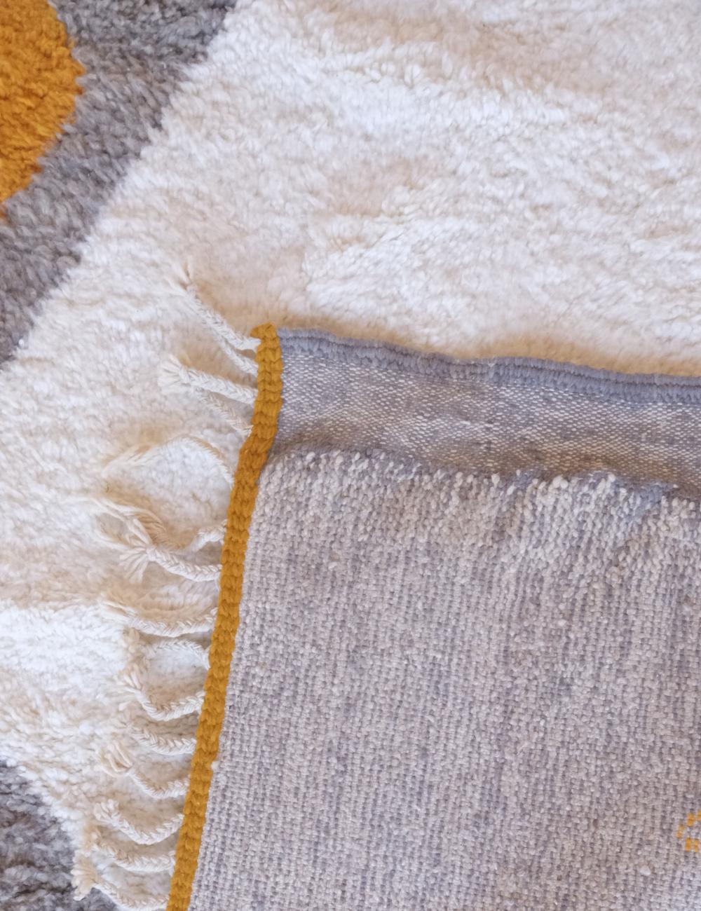 Neutral Moroccan Wool  Rug  - Forma 106