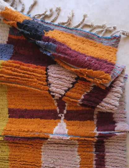 Colorful Moroccan Wool Rug 11.5 x 8.1 ft / 349 x 248 cm - Surcoma