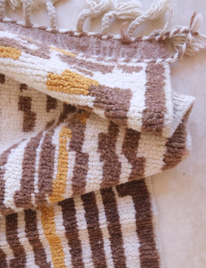 Customized Neutral Wool Rug - Echoes Of Love 49