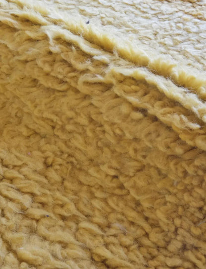 Yellow Moroccan Wool Rug 10.3 x 8.5 ft / 313 x 260 cm - Surcoma