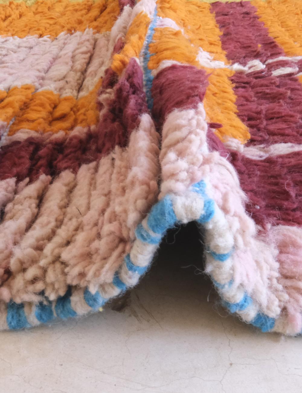Colorful Moroccan Wool Rug 11.5 x 8.1 ft / 349 x 248 cm