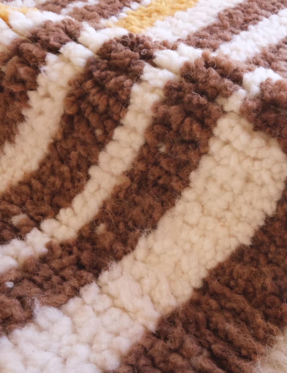 Customized Neutral Wool Rug - Echoes Of Love 49