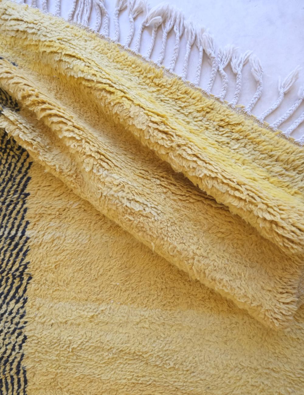 Yellow Moroccan Wool Rug 10.3 x 8.5 ft / 313 x 260 cm