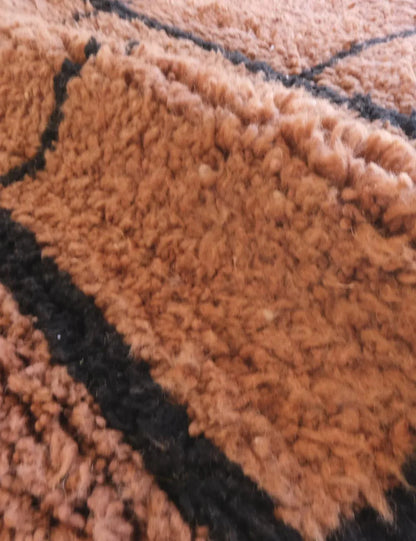 Brown Moroccan Rug 8.4 x 7 ft / 256 x 216 cm - Surcoma