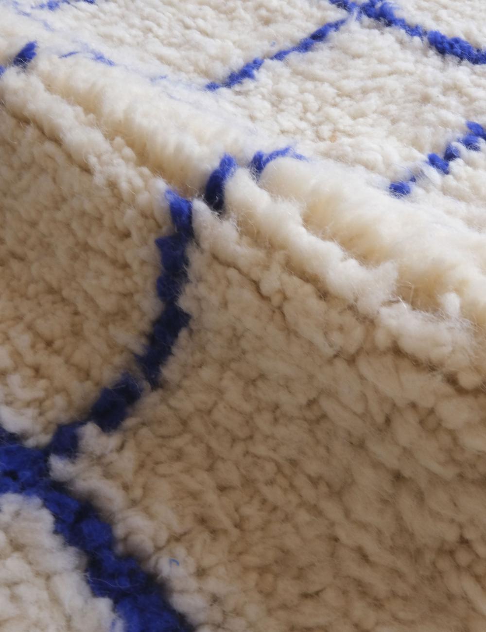 Contemporary Moroccan Blue Rug 8.7 x 5.9 ft / 264 x 180 cm