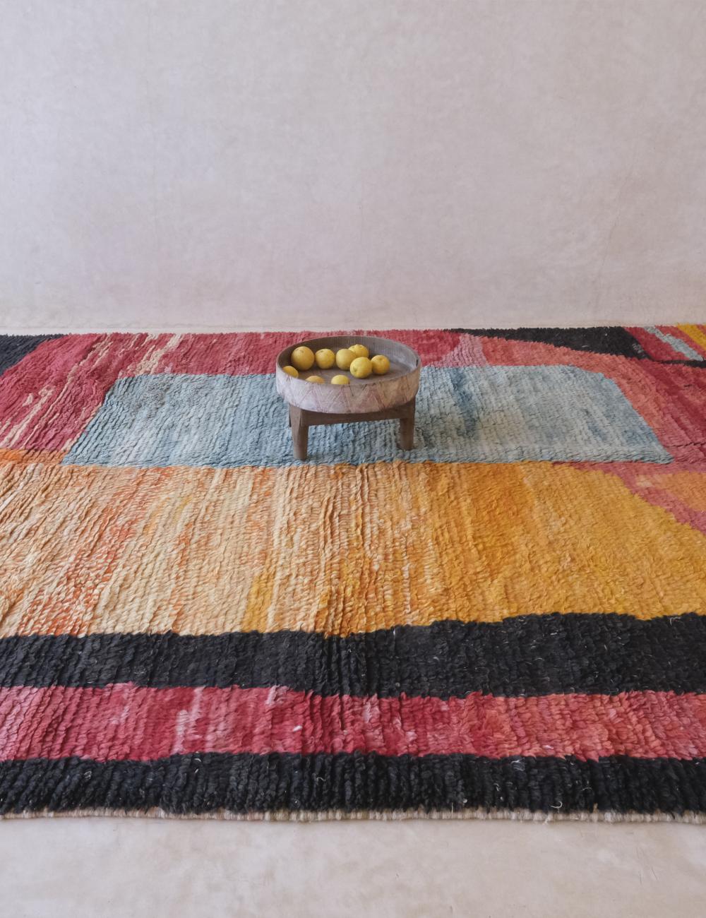 Contemporary Moroccan Colorful Rug 11.7 x 7.9 ft / 358 x 242 cm