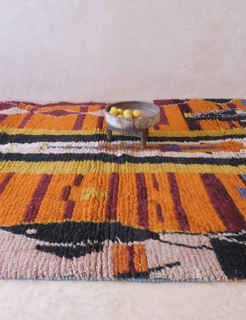 Colorful Moroccan Wool Rug 11.5 x 8.1 ft / 349 x 248 cm