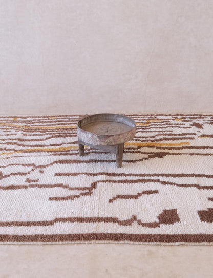 Customized Neutral Wool Rug - Echoes Of Love 49