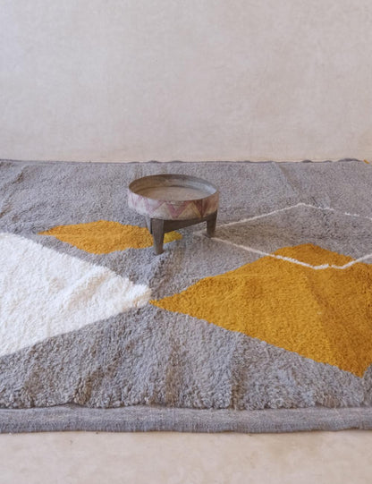 Neutral Moroccan Wool  Rug  - Forma 106