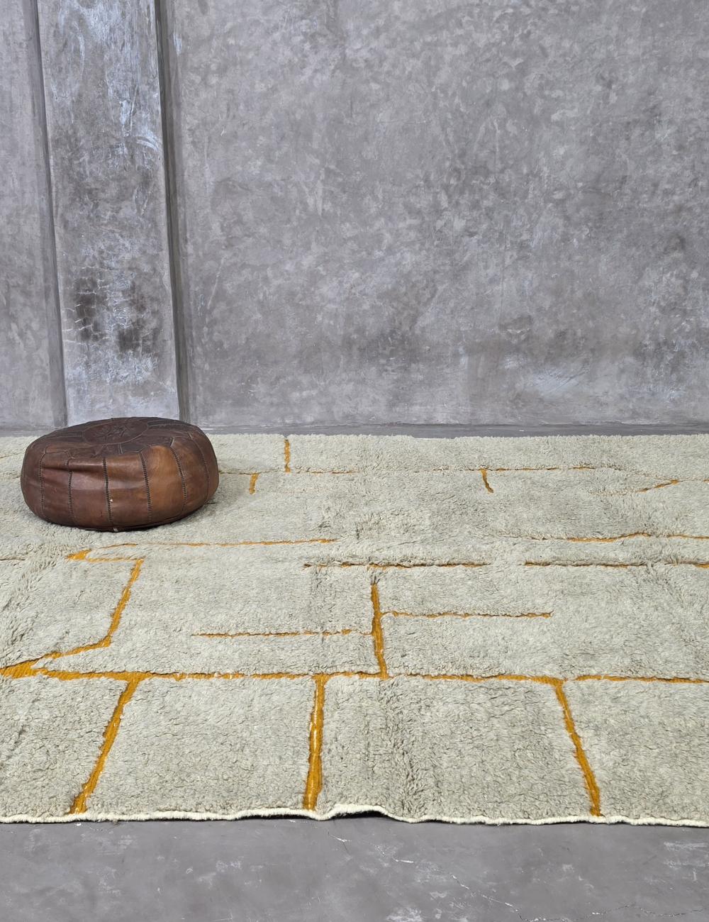 Contemporary Berber Wool Carpet 9.9 x 8 ft / 303 x 246 cm