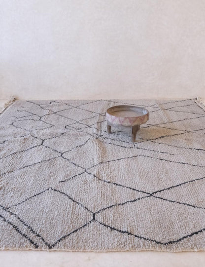 Gray Moroccan Rug 9.2 x 8.9 ft / 281 x 274 cm - Surcoma