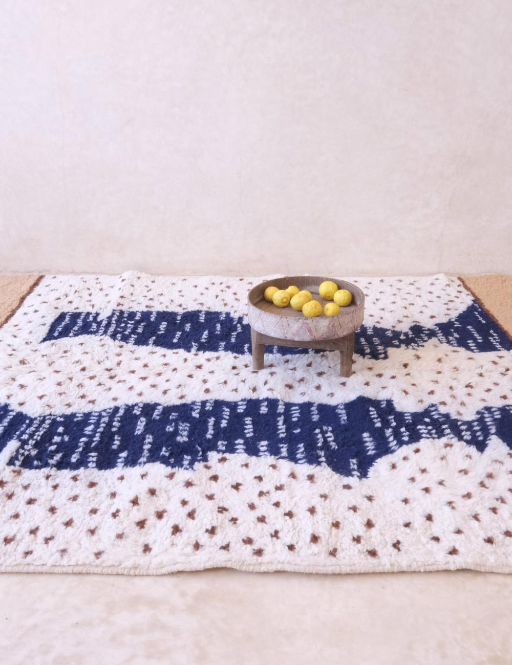 Moroccan Neutral Area Rug 9.3 x 6.8 ft / 282 x 208 cm