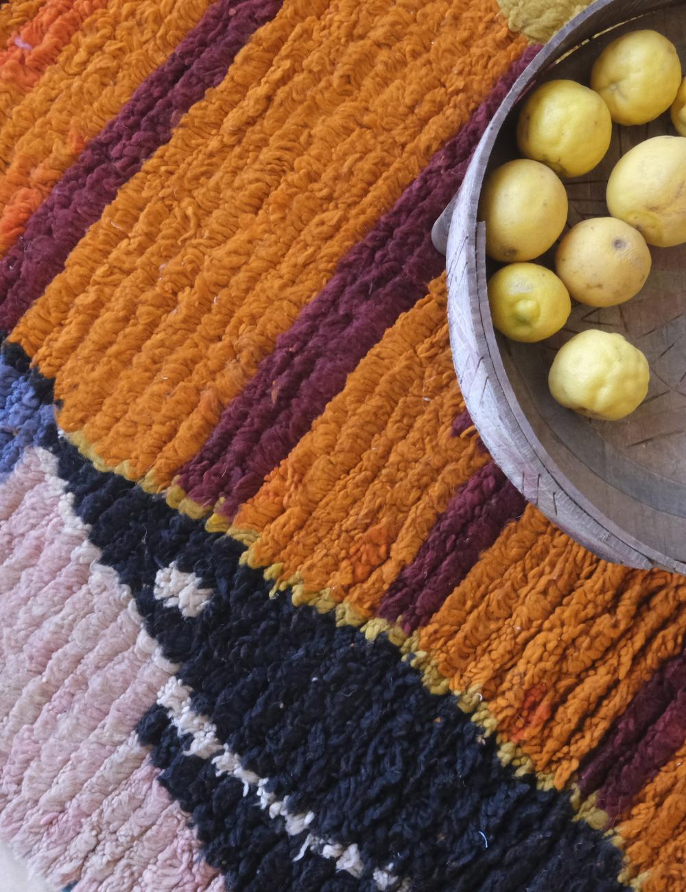 Colorful Moroccan Wool Rug 11.5 x 8.1 ft / 349 x 248 cm