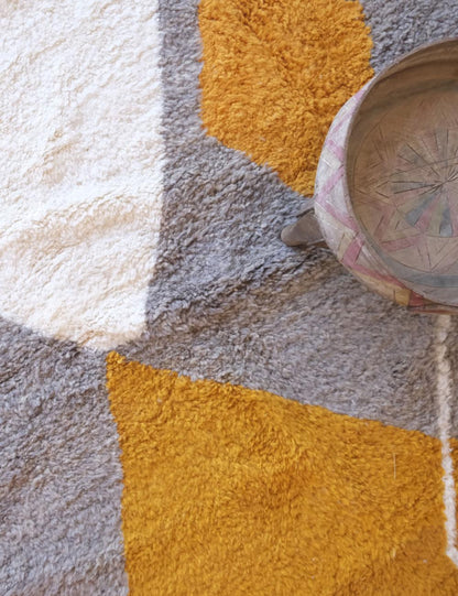 Neutral Moroccan Wool  Rug  - Forma 106