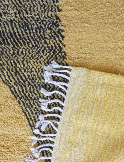 Yellow Moroccan Wool Rug 10.3 x 8.5 ft / 313 x 260 cm - Surcoma